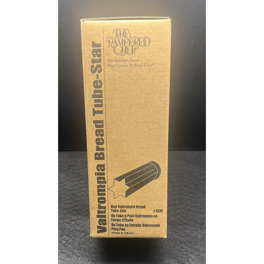 THE PAMPERED CHEF Valtrompia Bread Tube Star #1570 NEW IN BOX